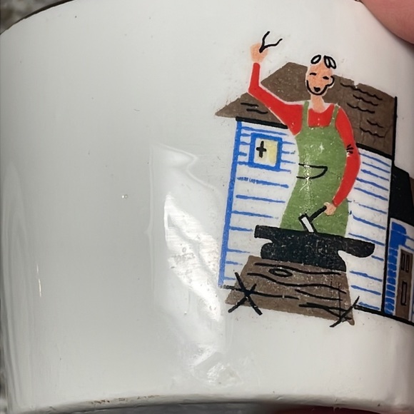 Vintage Blacksmith Ceramic Container - Picture 9 of 13